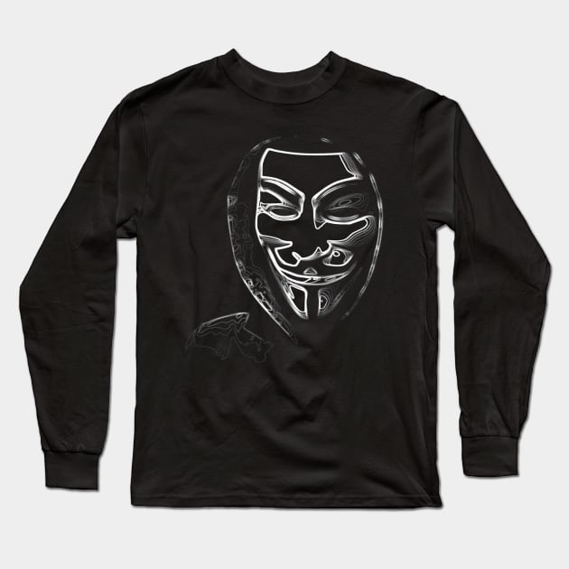 Anonymous vendetta Long Sleeve T-Shirt by hottehue